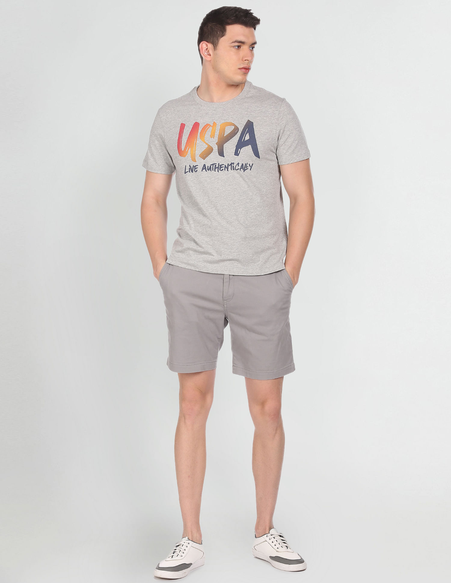 U.S. Polo Assn. Denim Co. Cotton Brand Print T-Shirt
