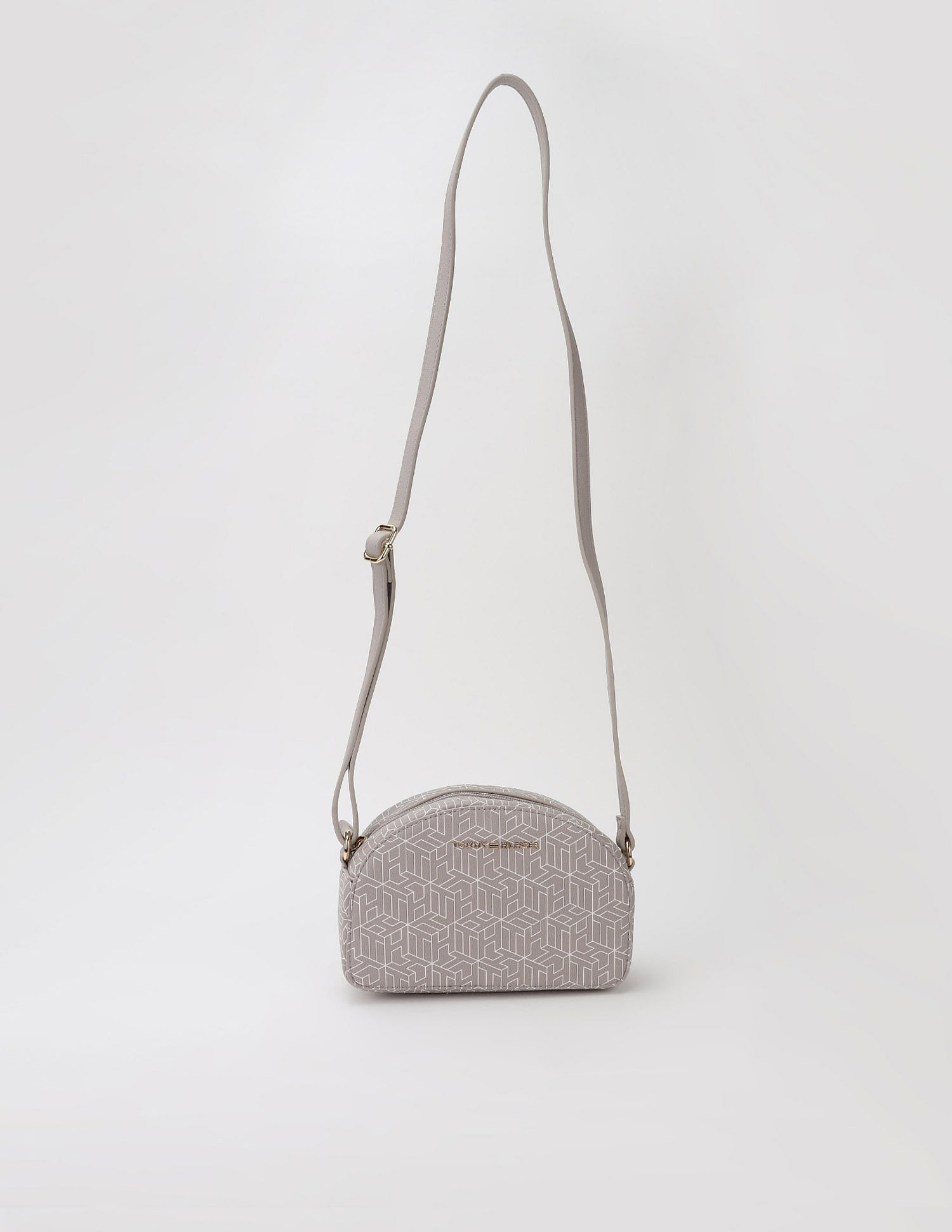 Tommy Hilfiger Logo Brown Pu Sling Bag