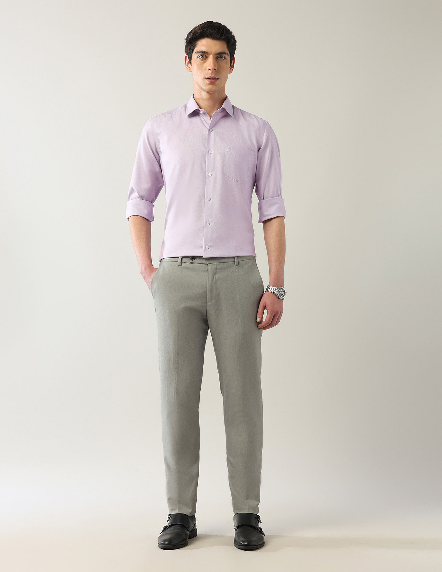 Arrow Manhattan Slim Fit Autopress Shirts