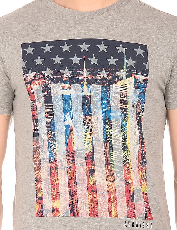 Aeropostale Graphic Print Crew Neck T-Shirt