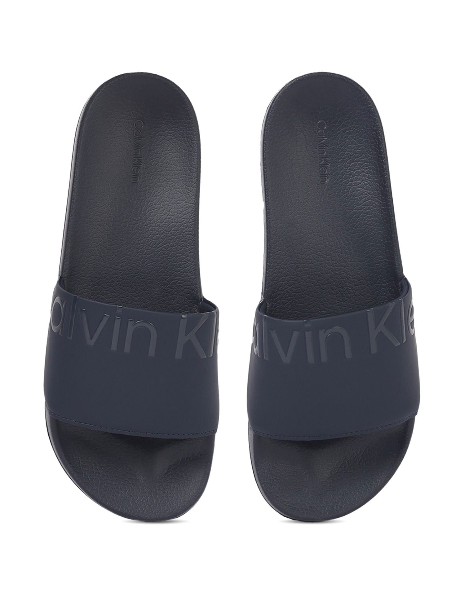 Buy Calvin Klein Men Solid Pool Slides NNNOW