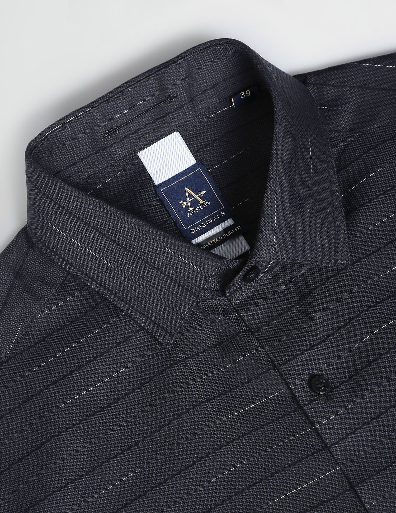 Arrow Horizontal Stripe Dobby Formal Shirt