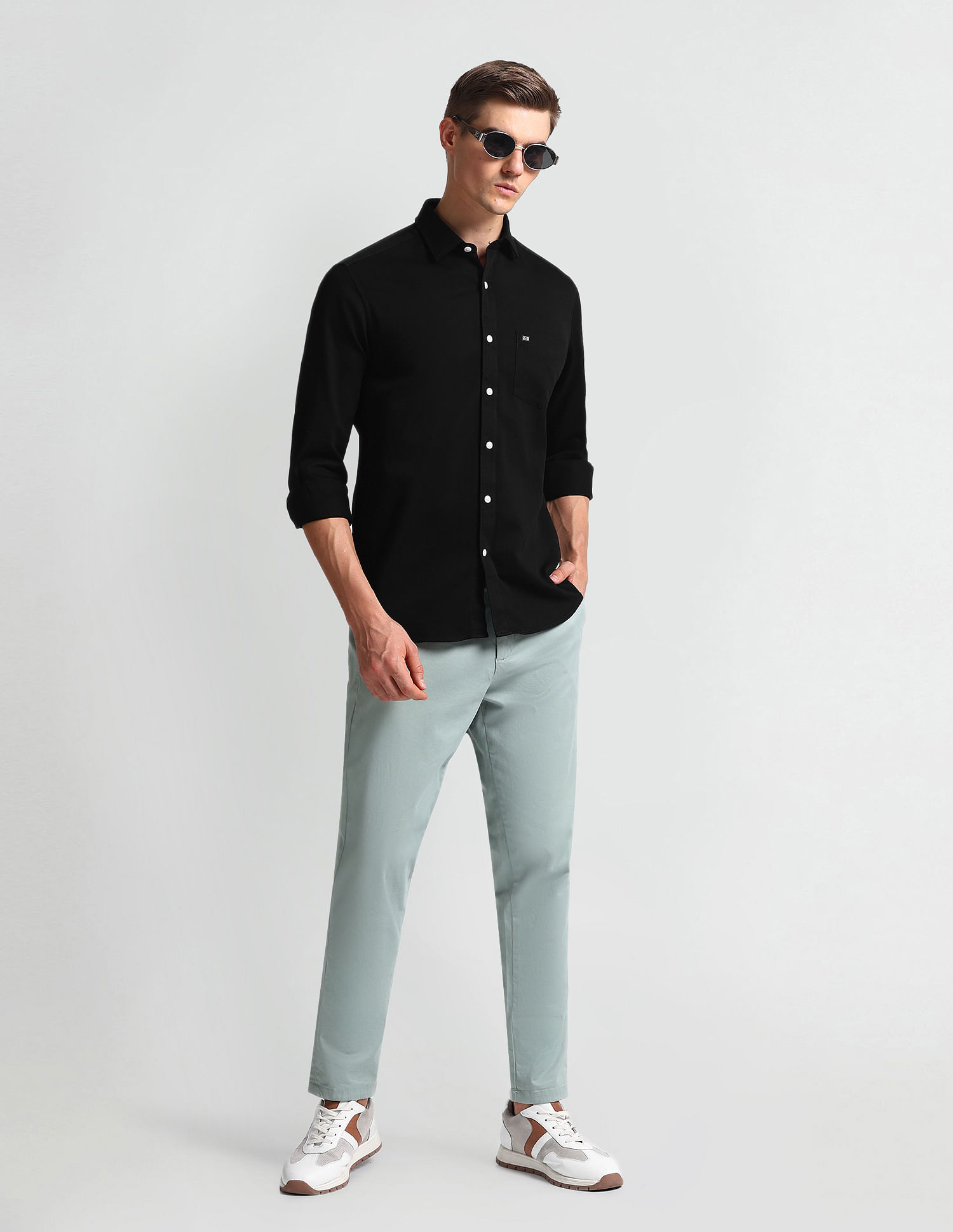 Arrow Sports Manhattan Slim Fit Dobby Shirt