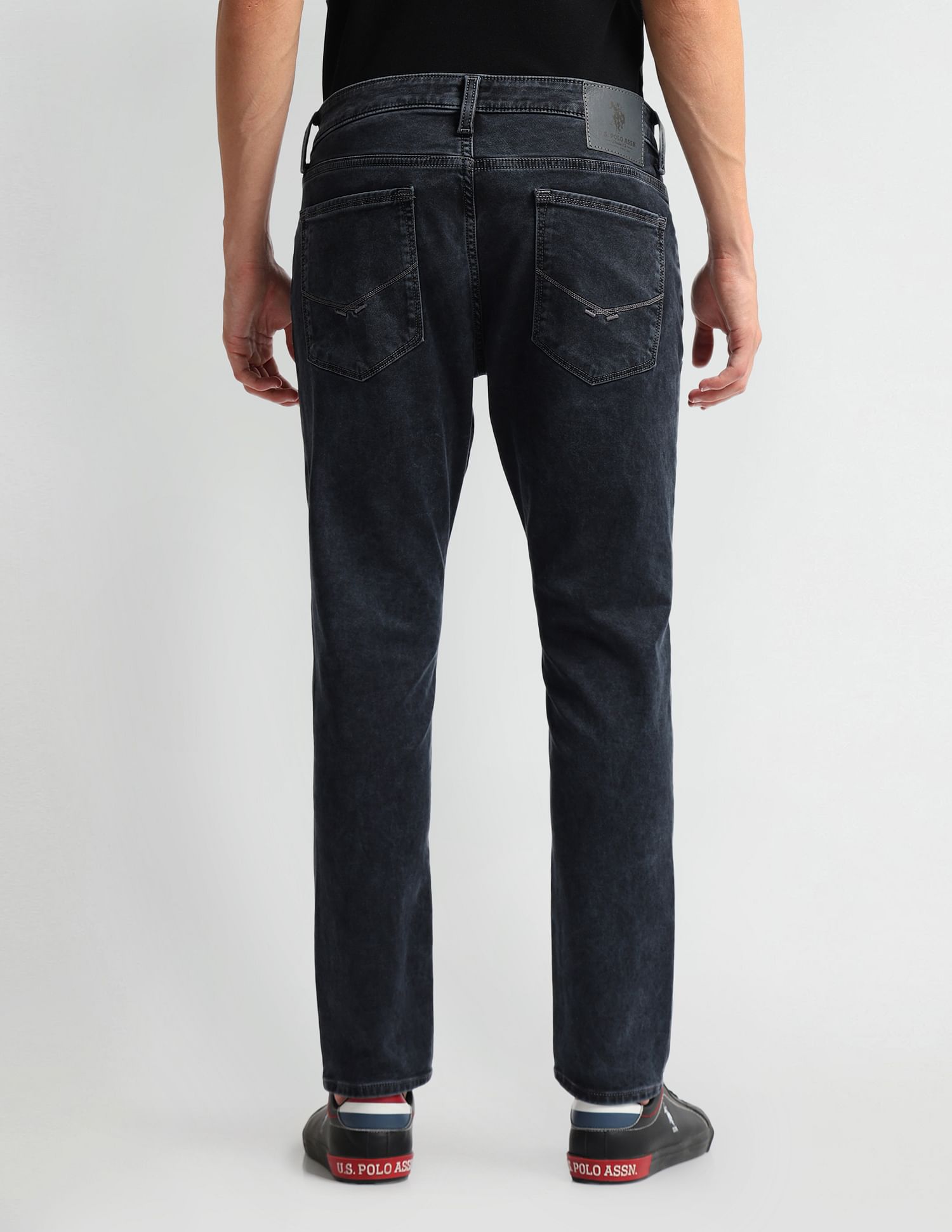 U.S. Polo Assn. Denim Co. Henry Tapered Cropped Fit Black Jeans