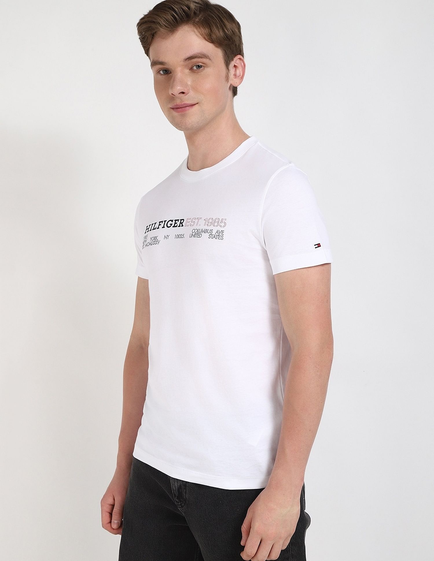 Tommy Hilfiger Logo Regular-Fit Cotton T-Shirt