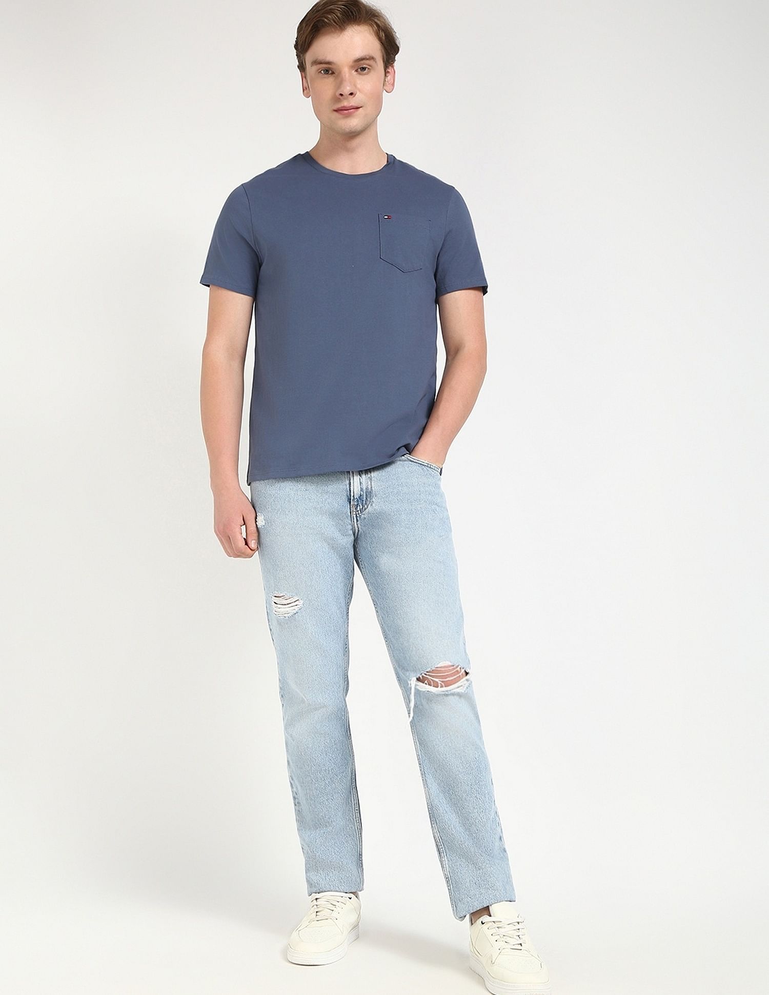 Tommy Hilfiger Solid Regular-Fit Cotton T-Shirt