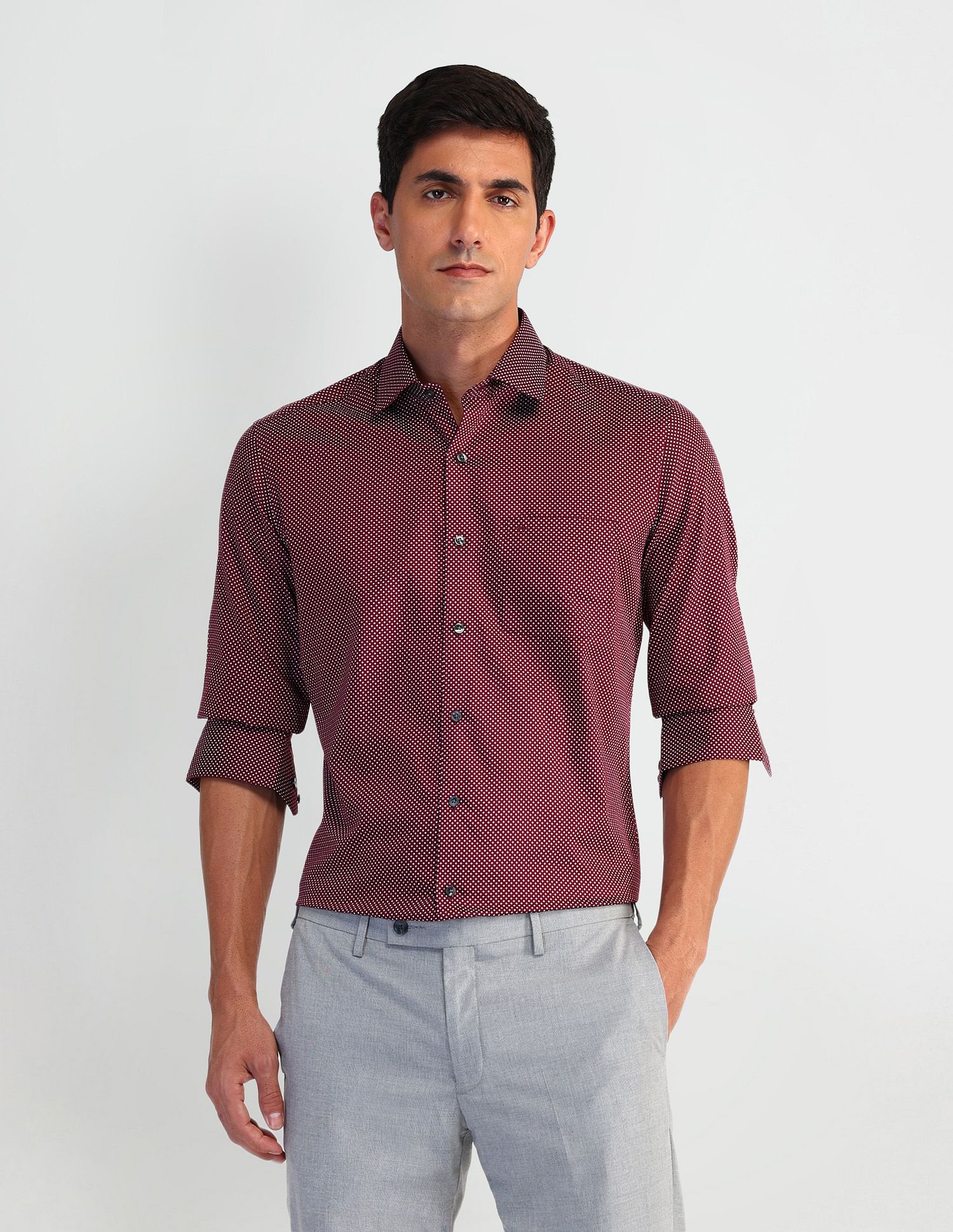 Arrow Manhattan Slim Cotton Shirt