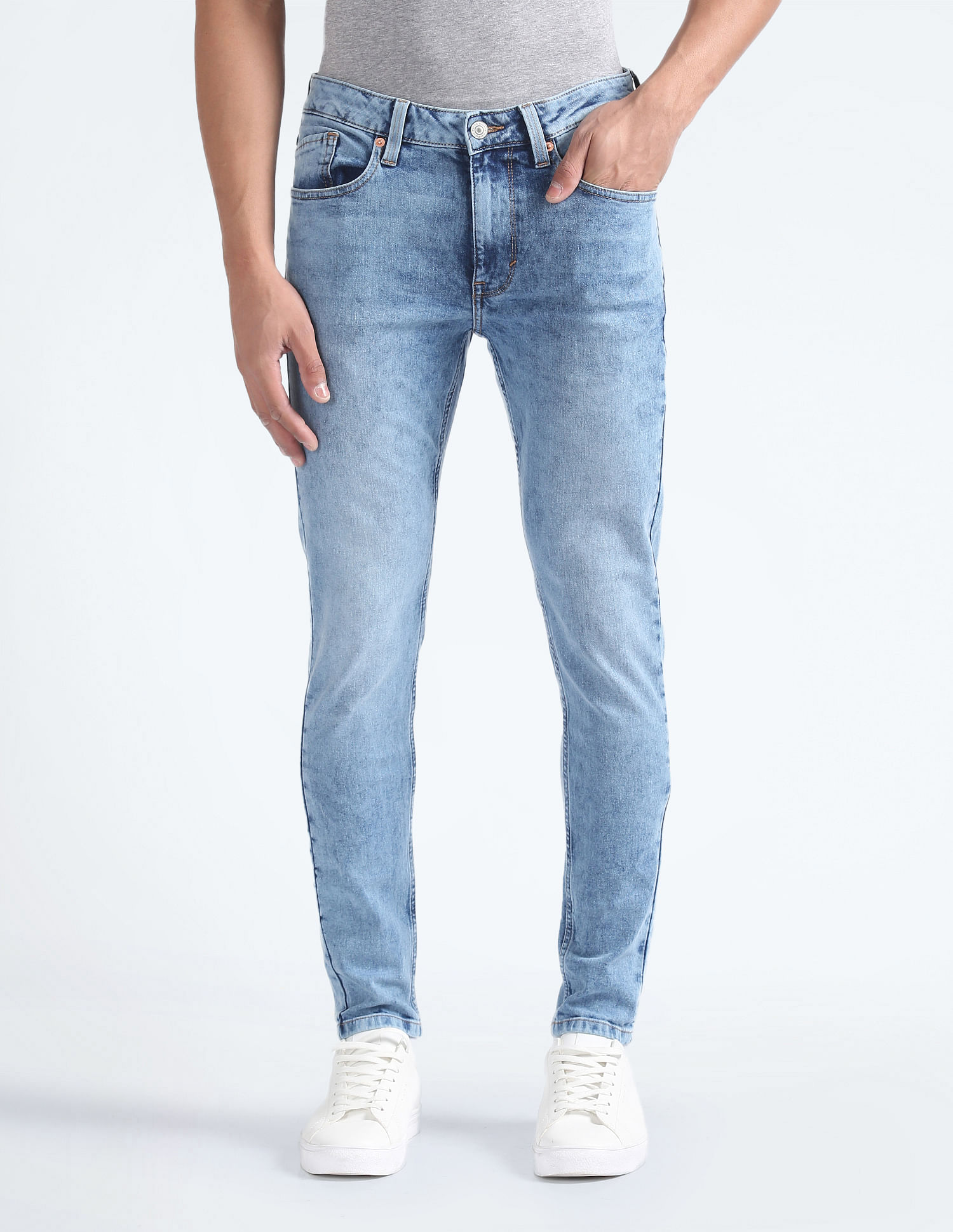 Flying Machine Morrison Skinny Cropped Fit Jeans