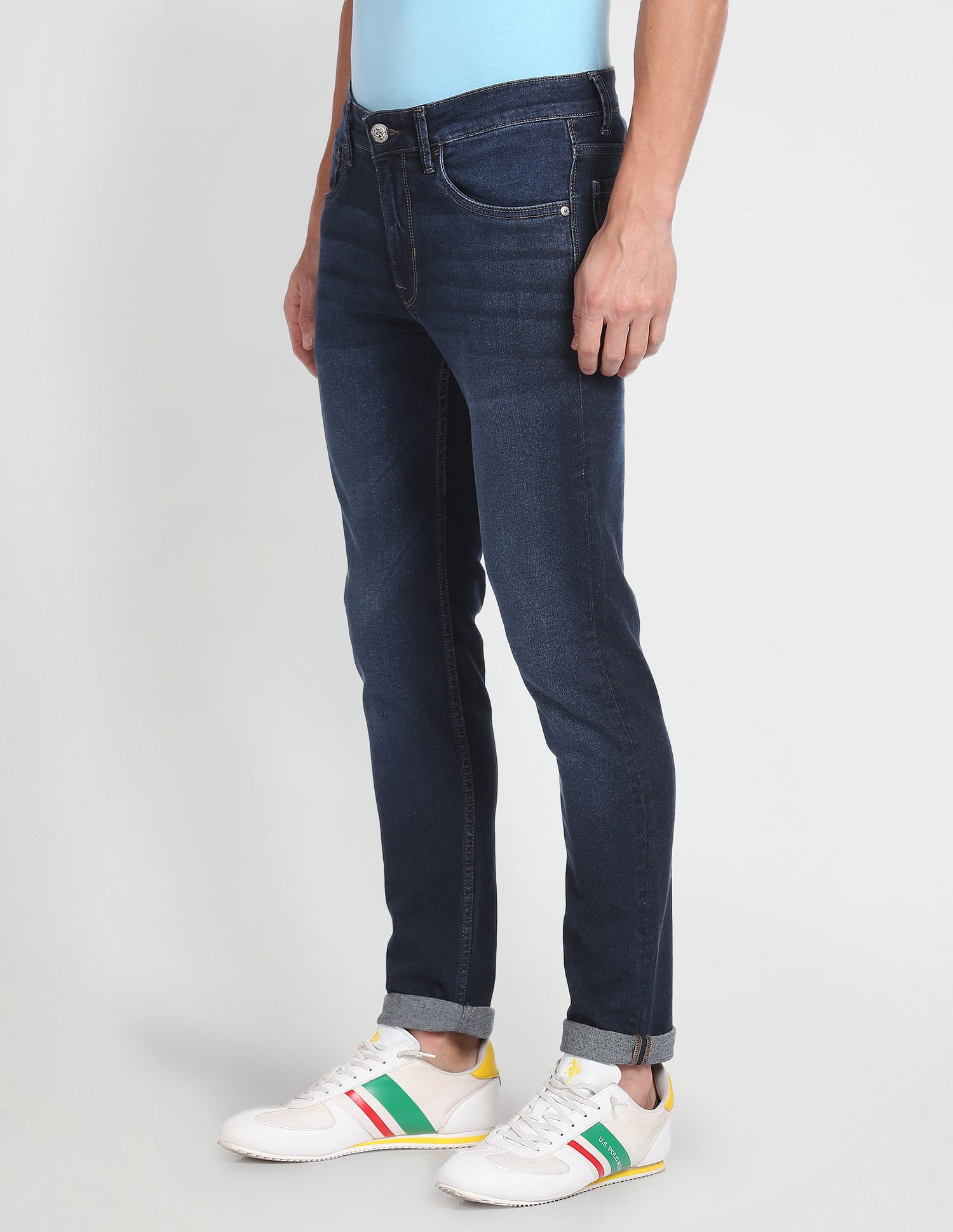 U.S. Polo Assn. Denim Co. Slim Tapered Fit Blue Jeans