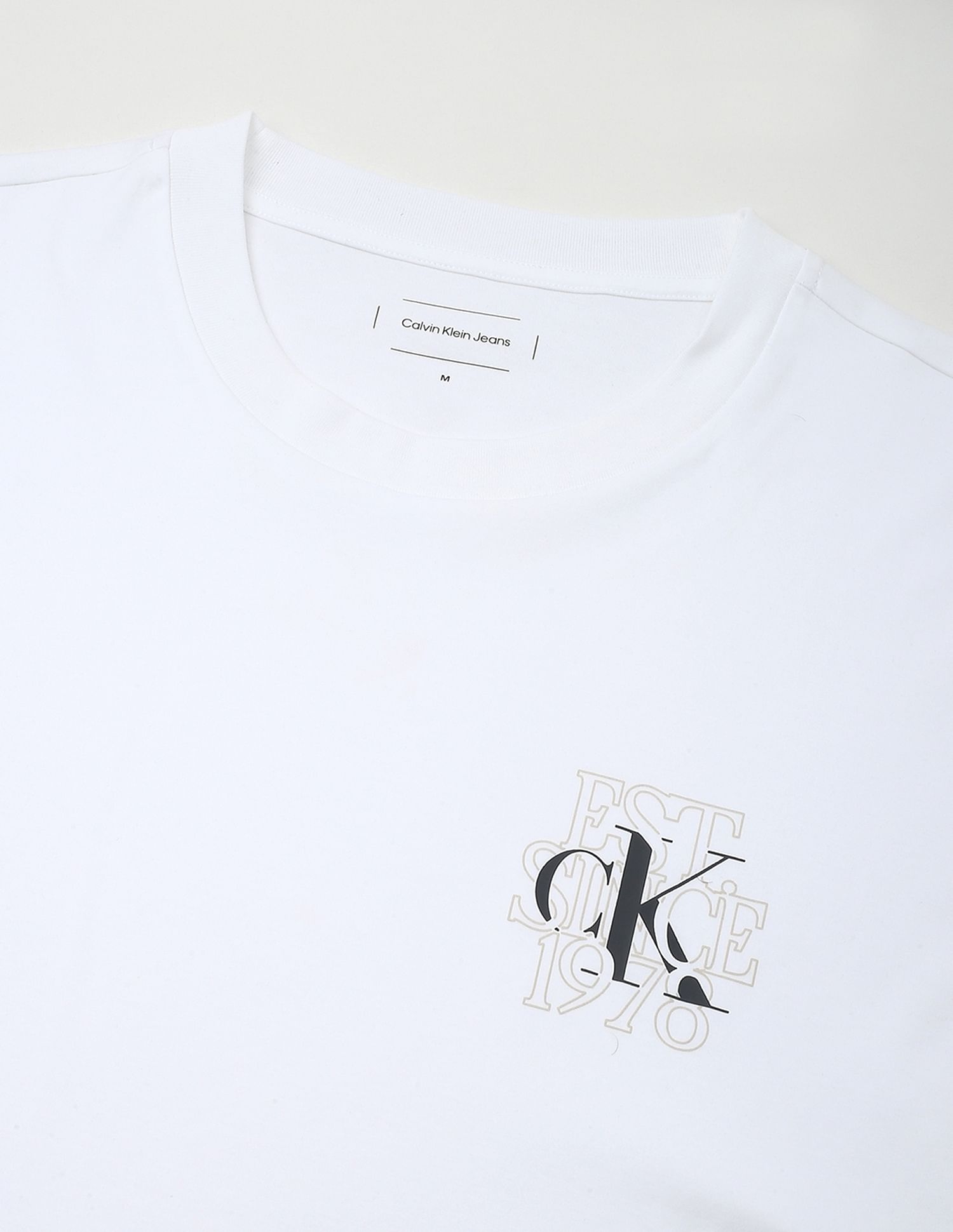 Calvin Klein Jeans Small Logo Regular-Fit Cotton T Shirt