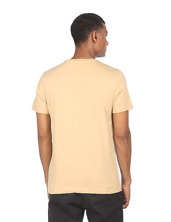 Buy Arrow Newyork Crew Neck Colour Block T-Shirt - NNNOW.com