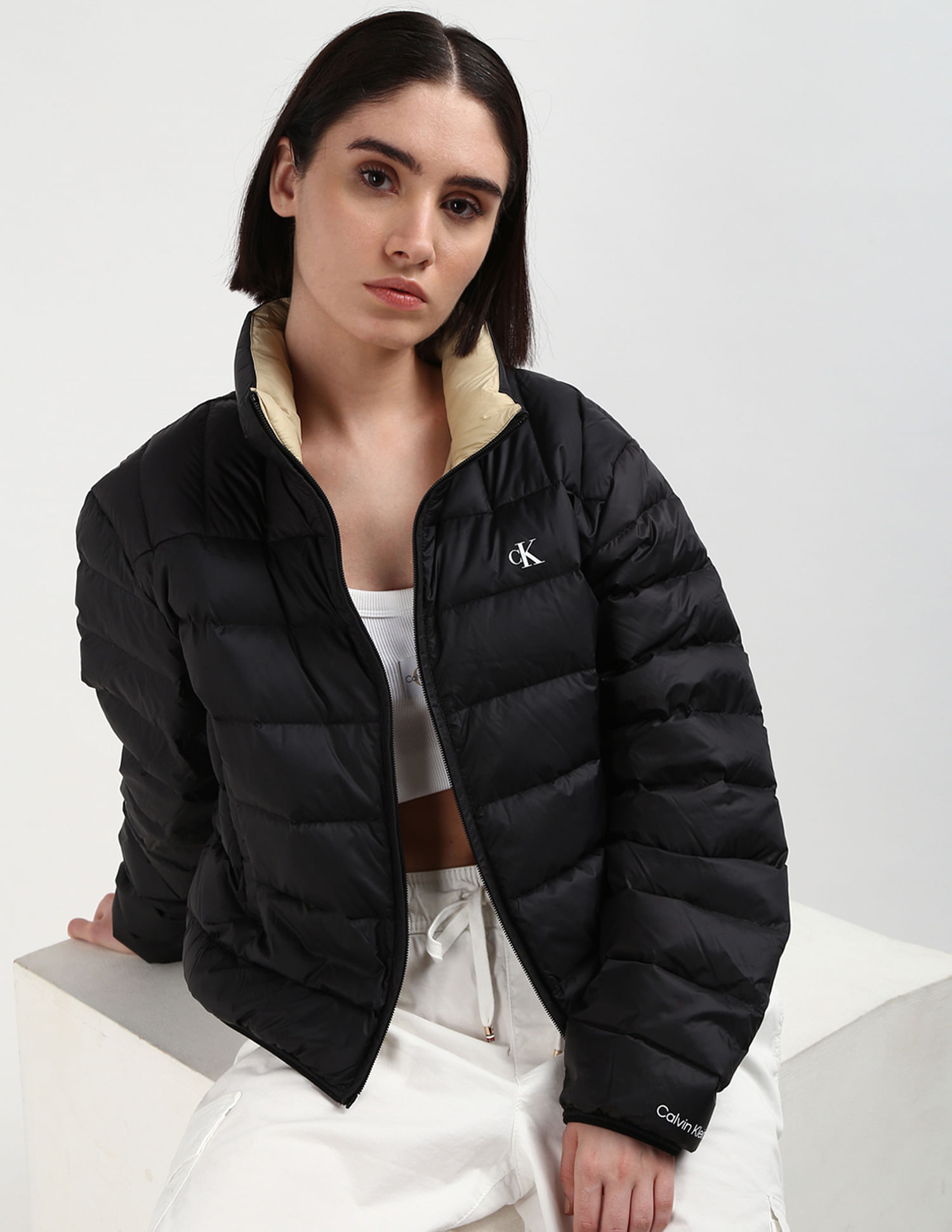 Buy Calvin Klein Sustainable Solid Puffer Jacket NNNOW