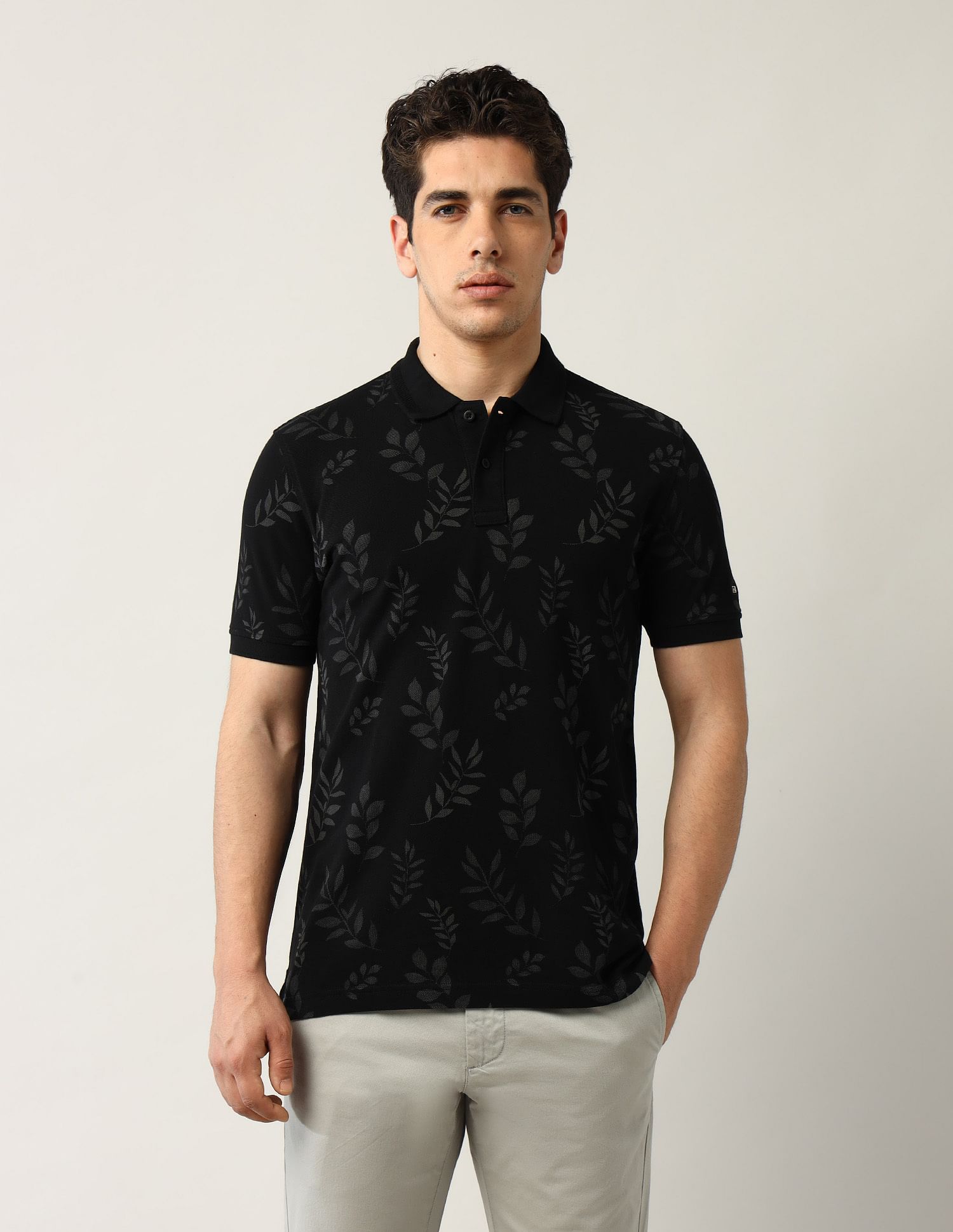 Arrow Sport Tropical Printed Spring Sorbet Polo Shirt