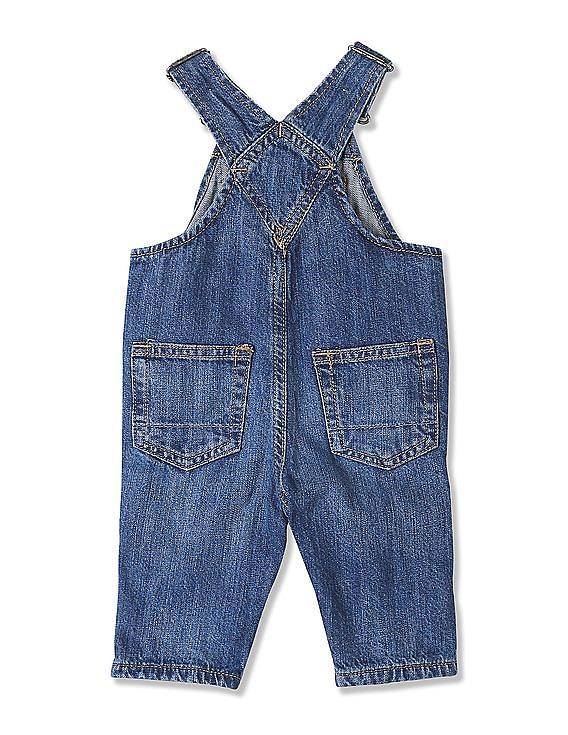 Buy GAP Baby Baby Blue Denim Overalls NNNOW