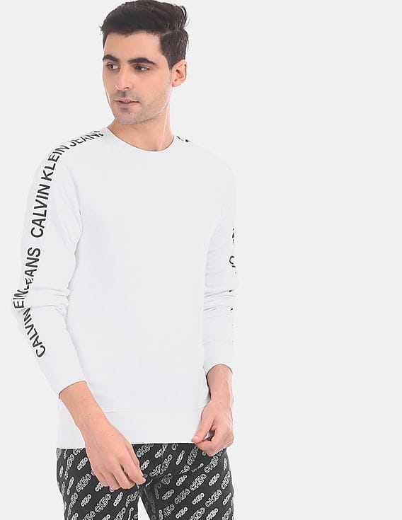 Buy Calvin Klein Men White Round Neck 
