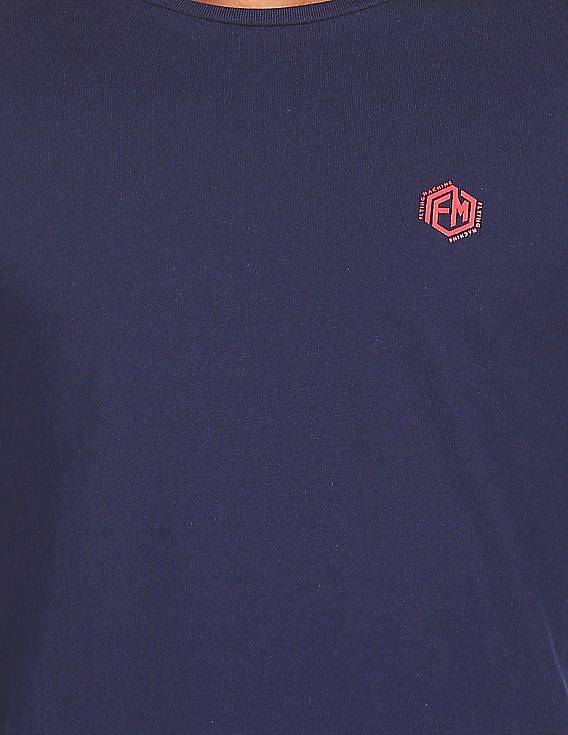 Flying Machine Round Neck Long Sleeve T-Shirt