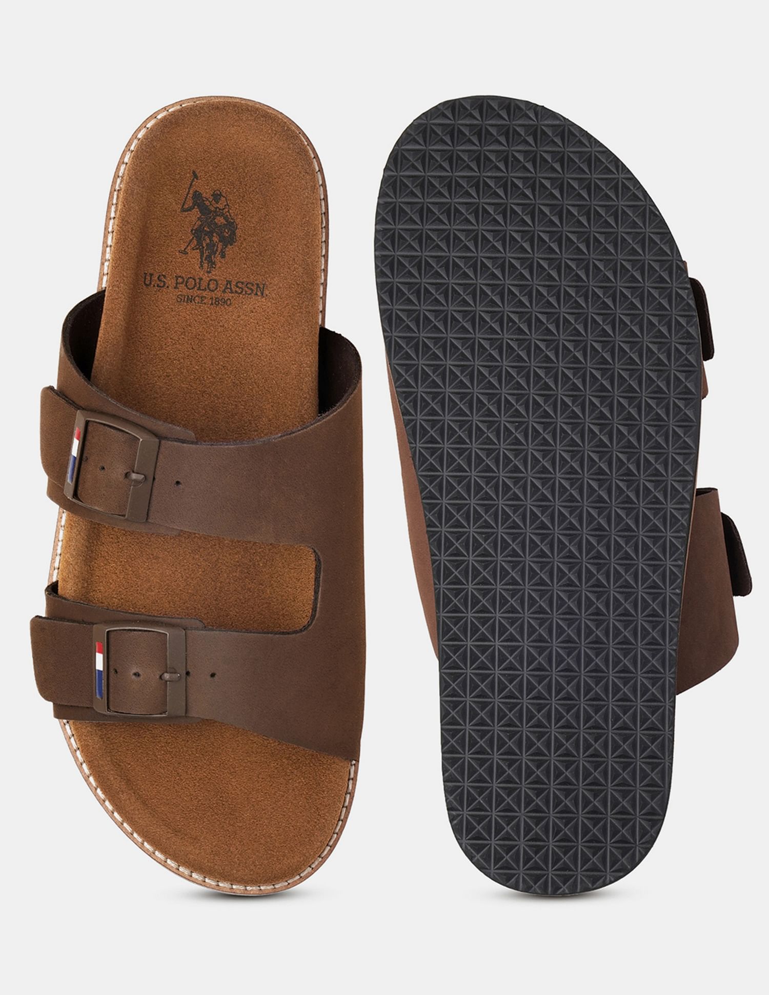 U.S. Polo Assn. Men Buckle Strap Mendy Sandals