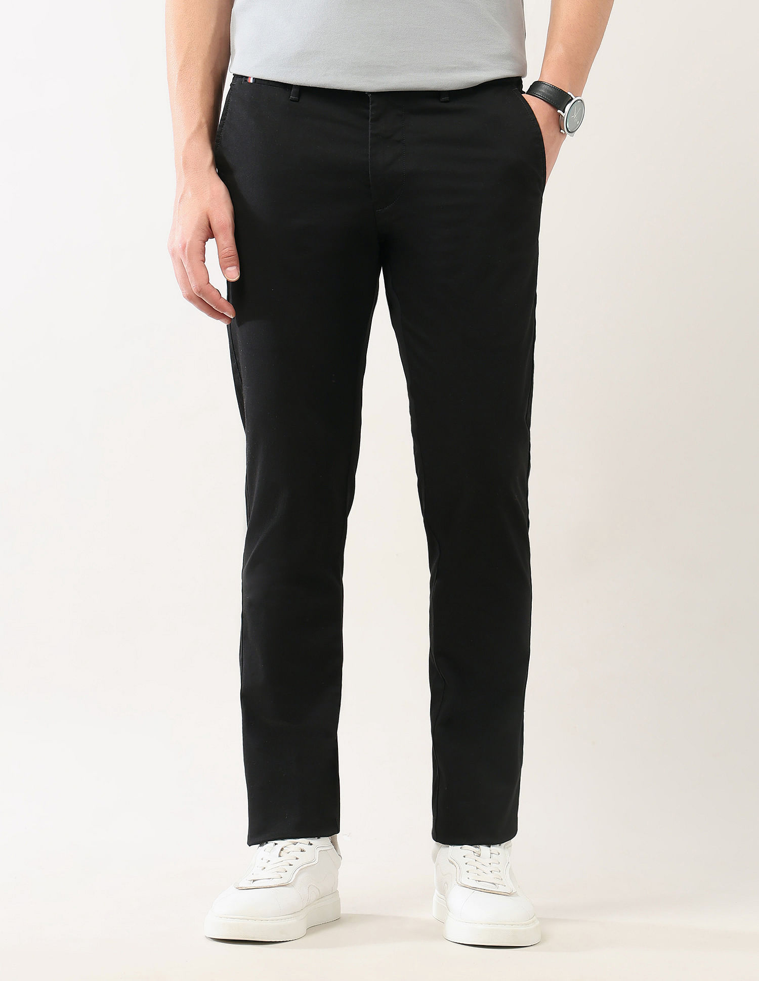 Arrow Sport Dobby Slim Fit Trousers