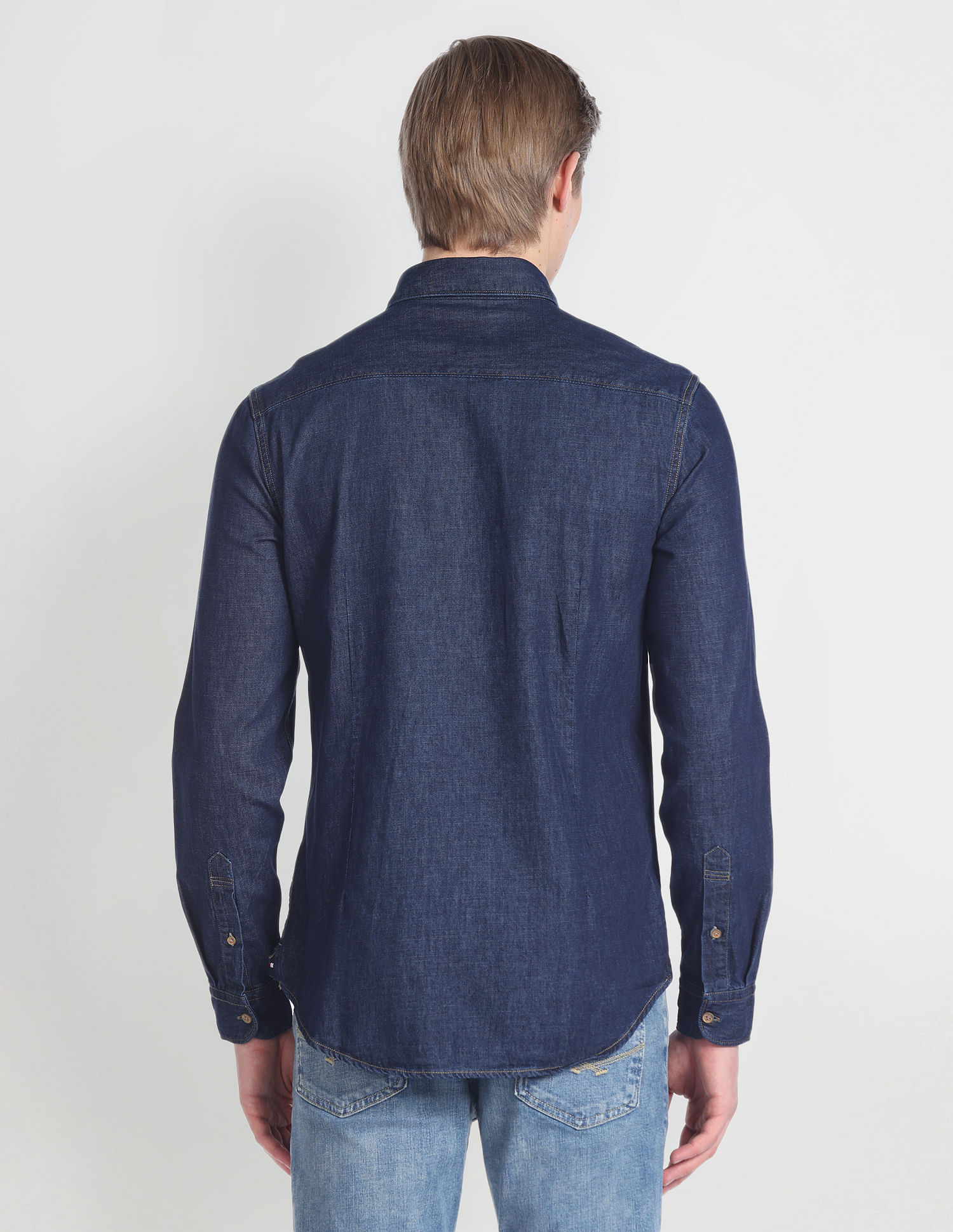 U.S. Polo Assn. Denim Co. Chambray Slim Fit Shirt