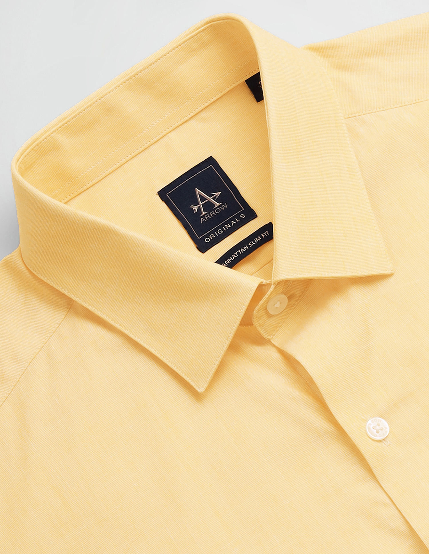 Arrow Pure Cotton Manhattan Slim Shirt