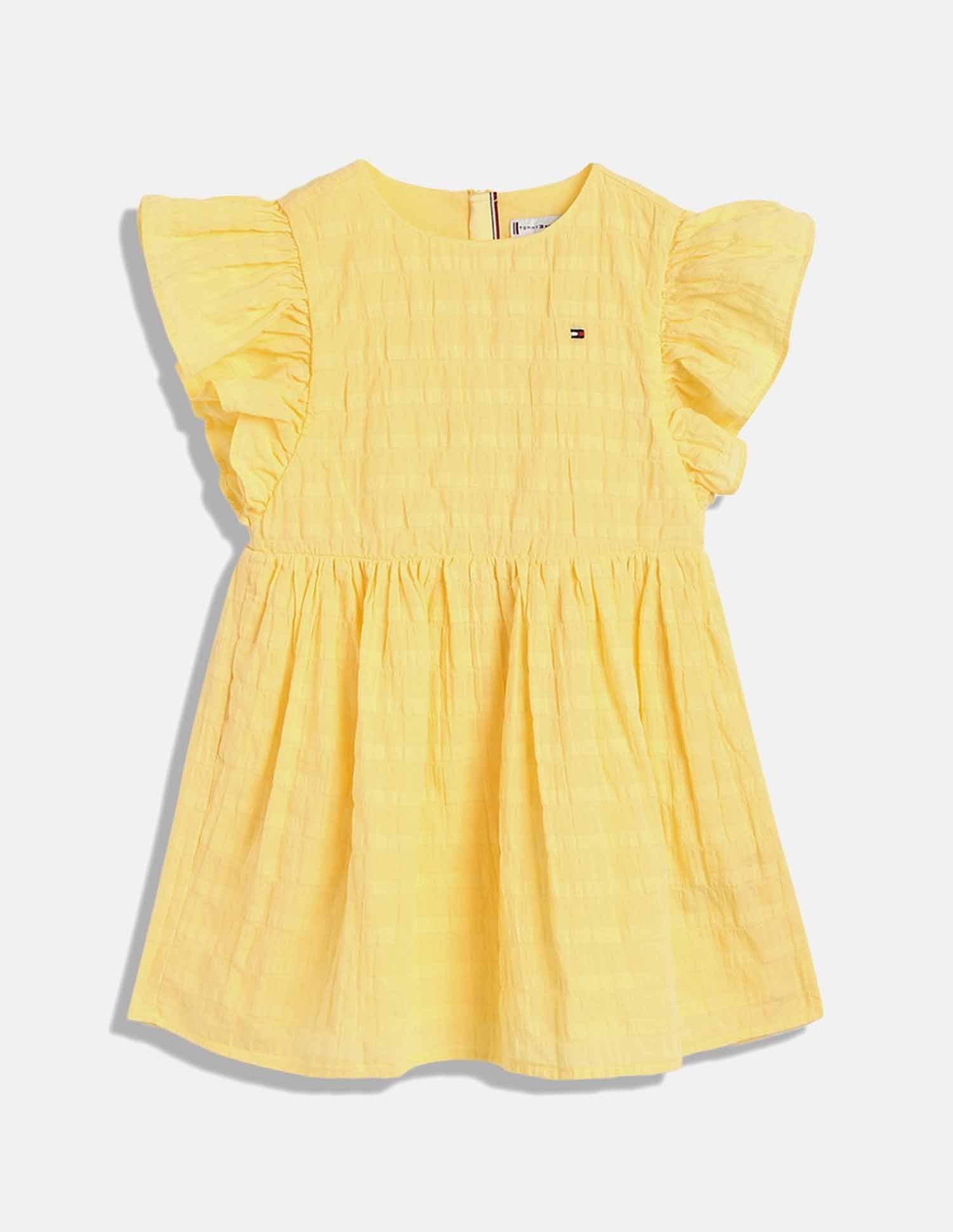 Tommy Hilfiger Kids Girls Striped Regular-Fit Cotton Dress