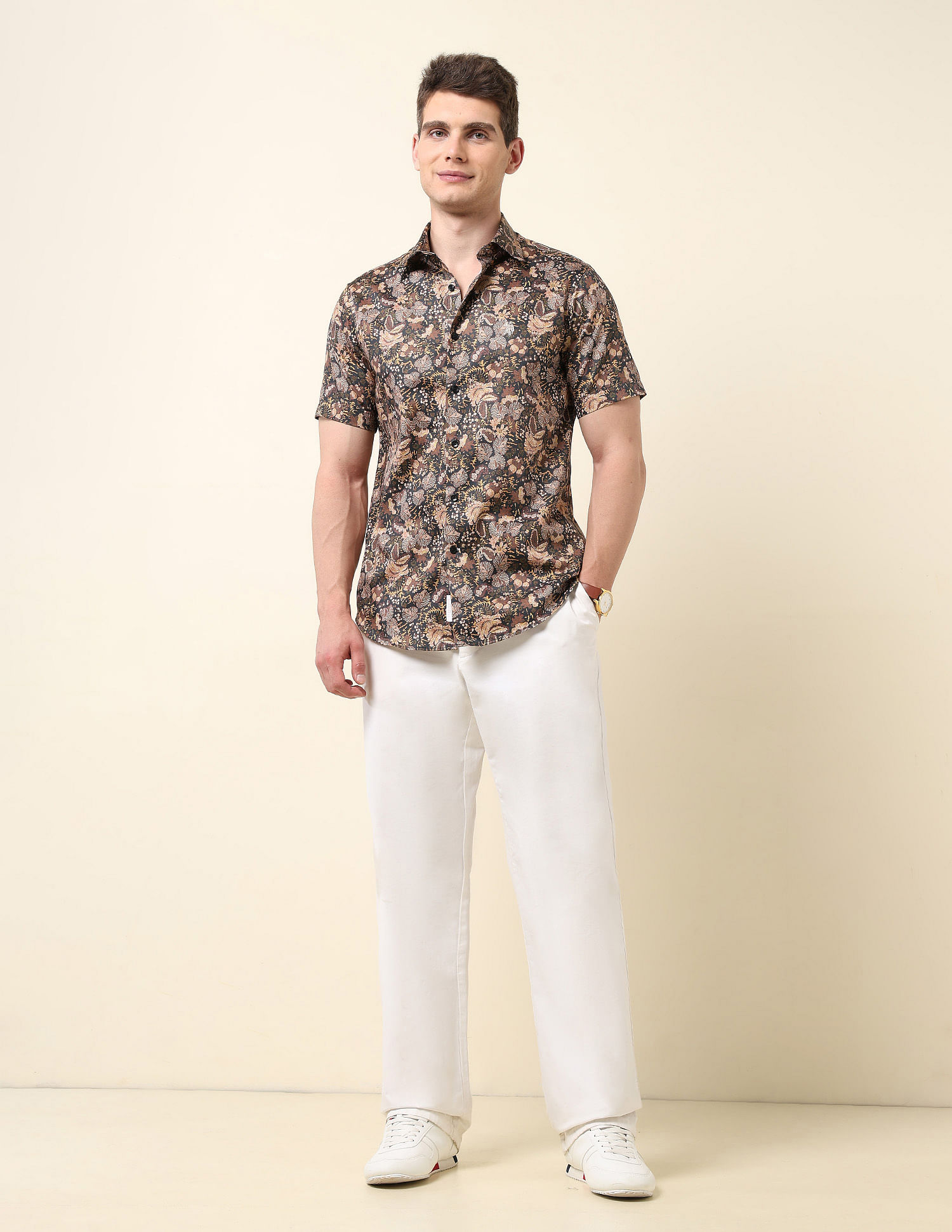 U.S. Polo Assn. All-Over Printed Satin Shirt