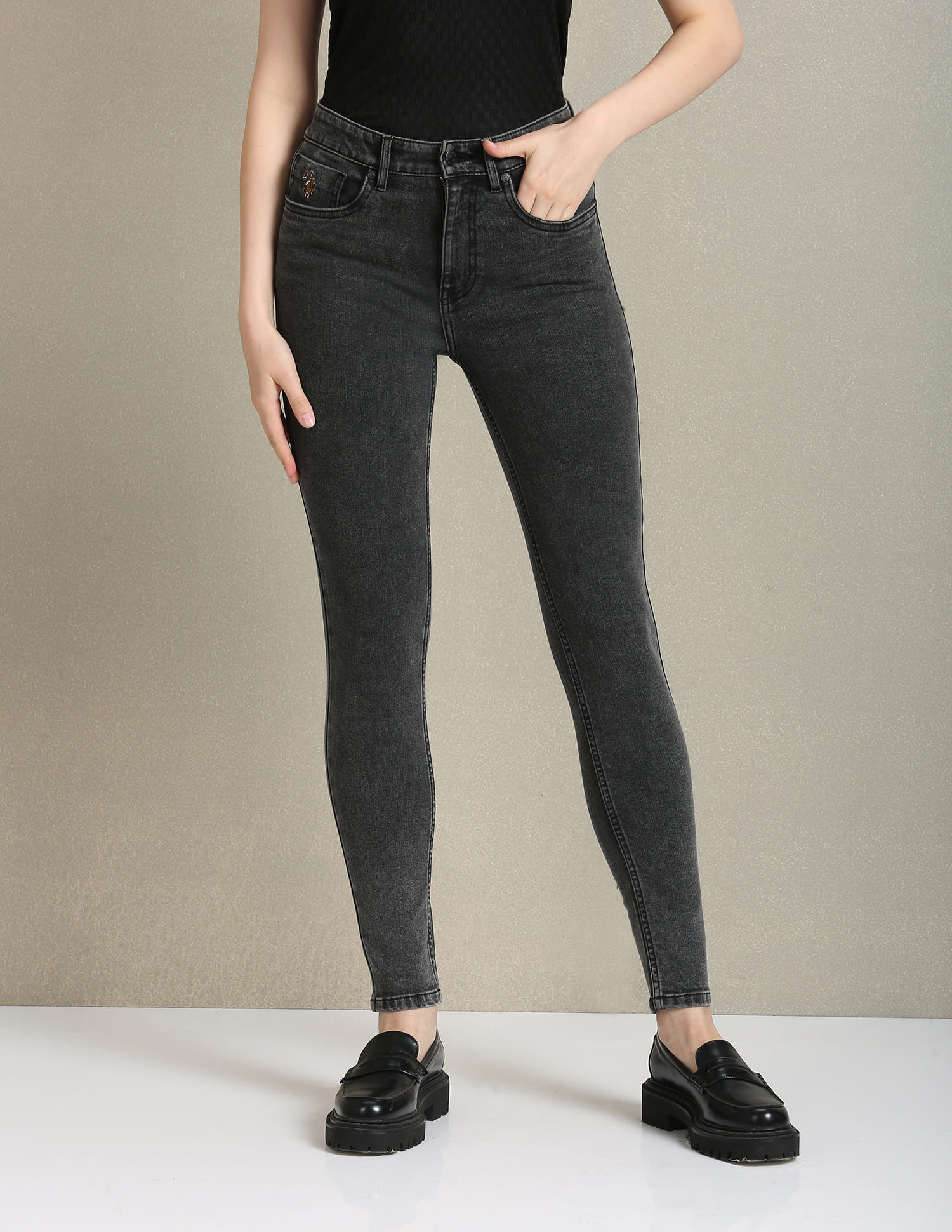 Buy Polo Women High Rise Skinny Fit Jeans NNNOW