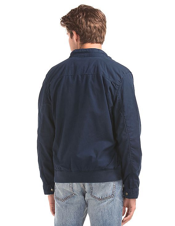 Buy GAP Men Men Blue Cotton Harrington Jacket - NNNOW.com