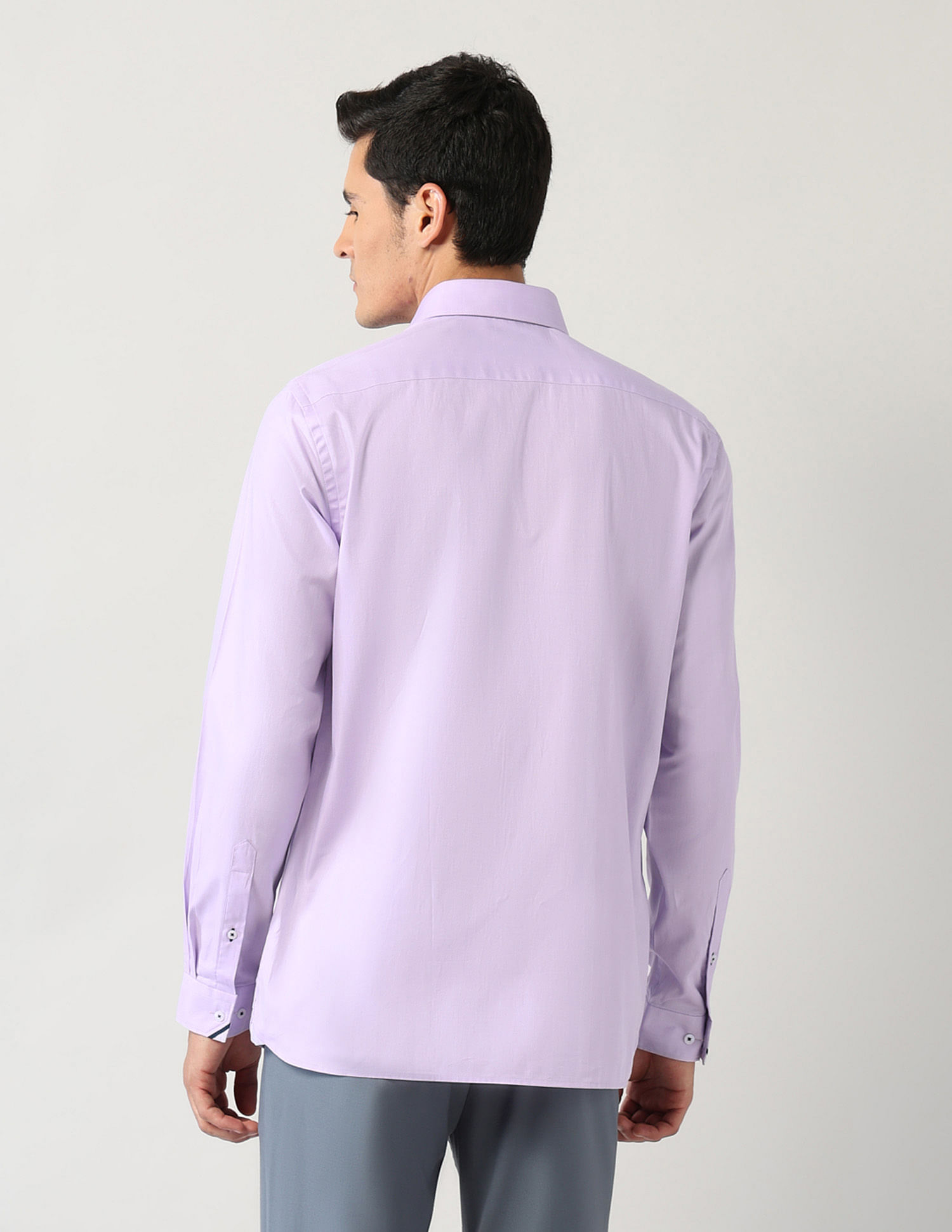 Arrow Manhattan Slim Fit Textured Twill Shirt