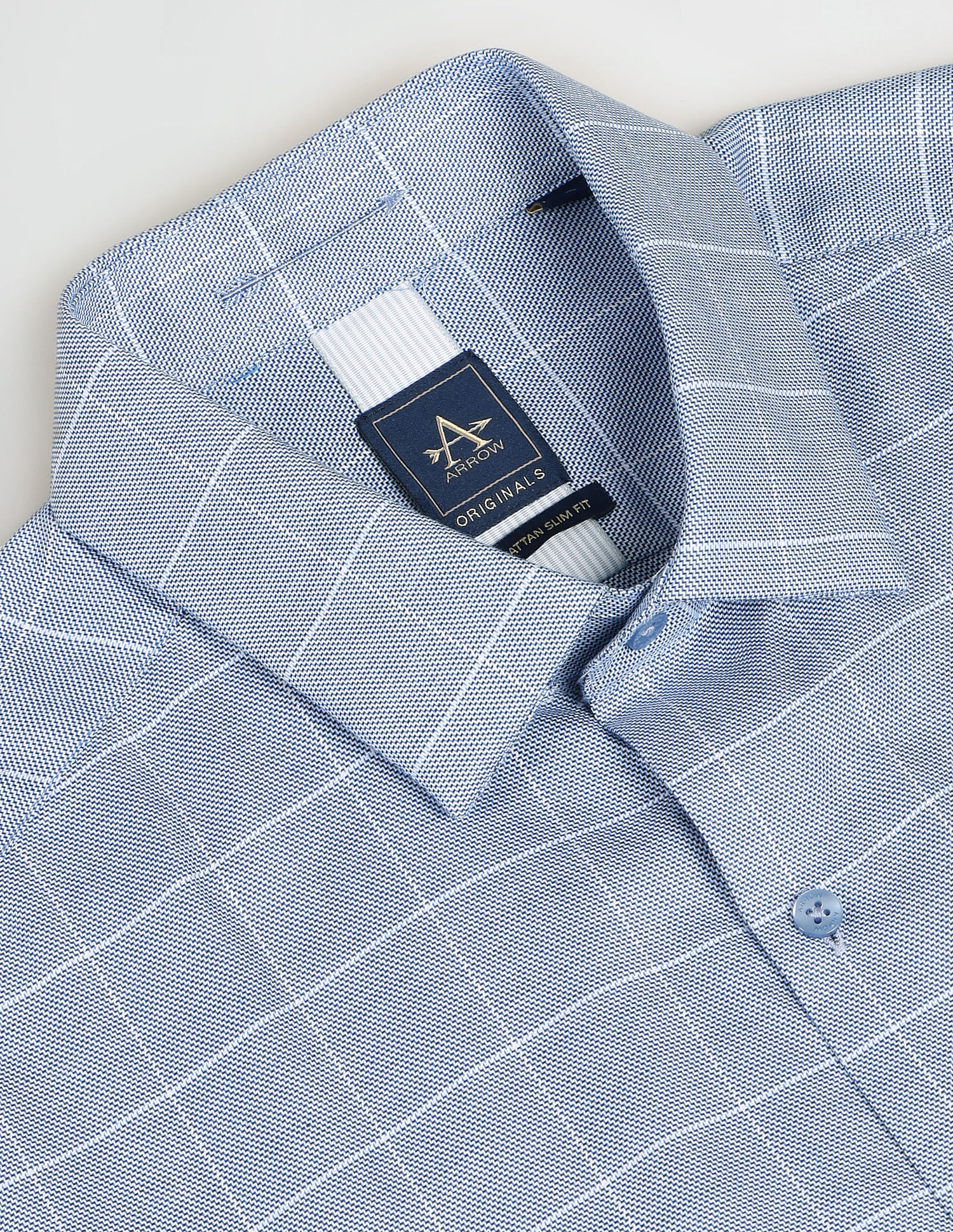 Arrow Windowpane Check Slim Shirt