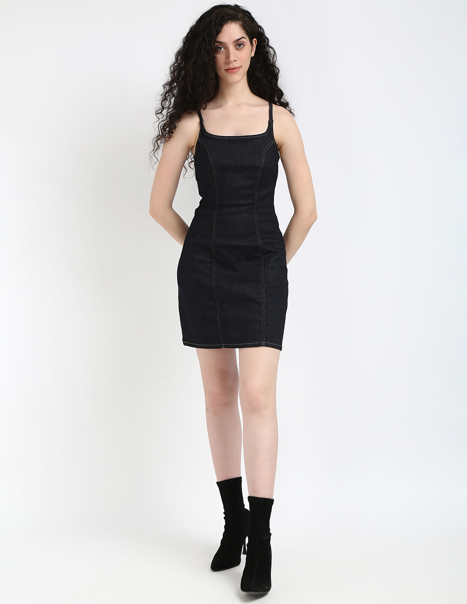 Buy Calvin Klein Jeans Slip Mini Denim Dress - NNNOW.com