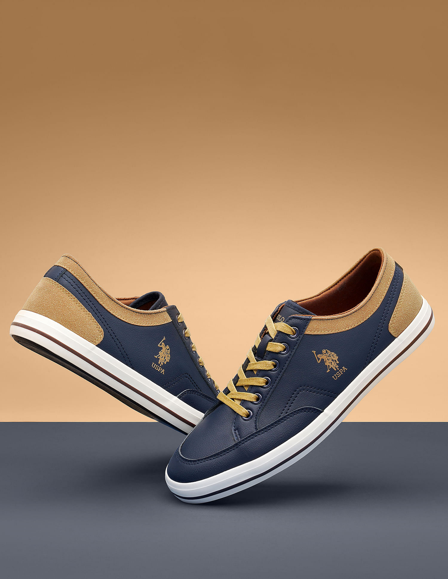 U.S. Polo Assn. Men Monton 9.0 Colourblocked Sneakers