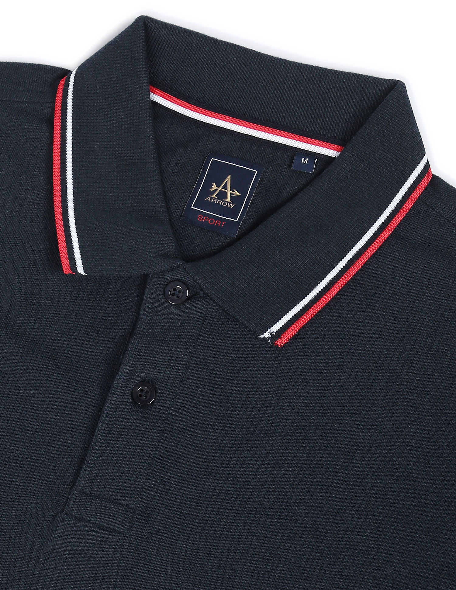 Arrow Sports Solid Cotton Polo Shirt