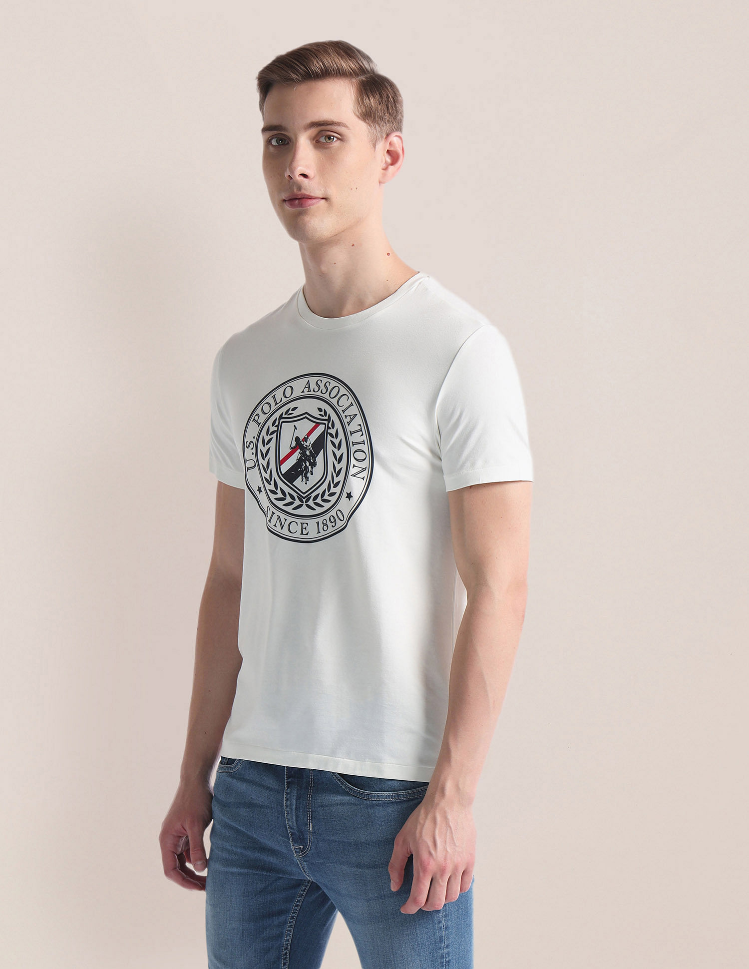 U.S. Polo Assn. Brand Print Slim T-Shirt