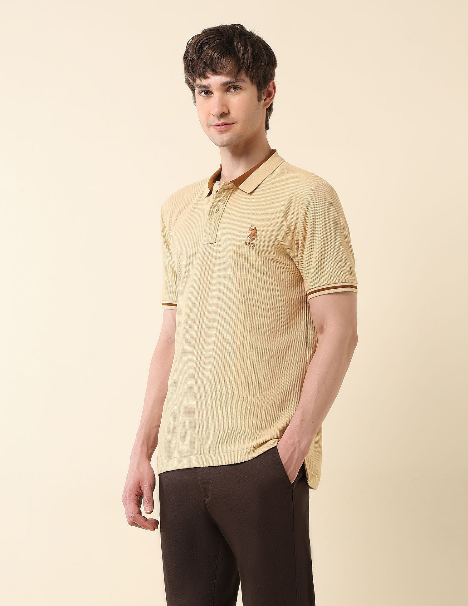 U.S. Polo Assn. Textured Classic Polo Shirt