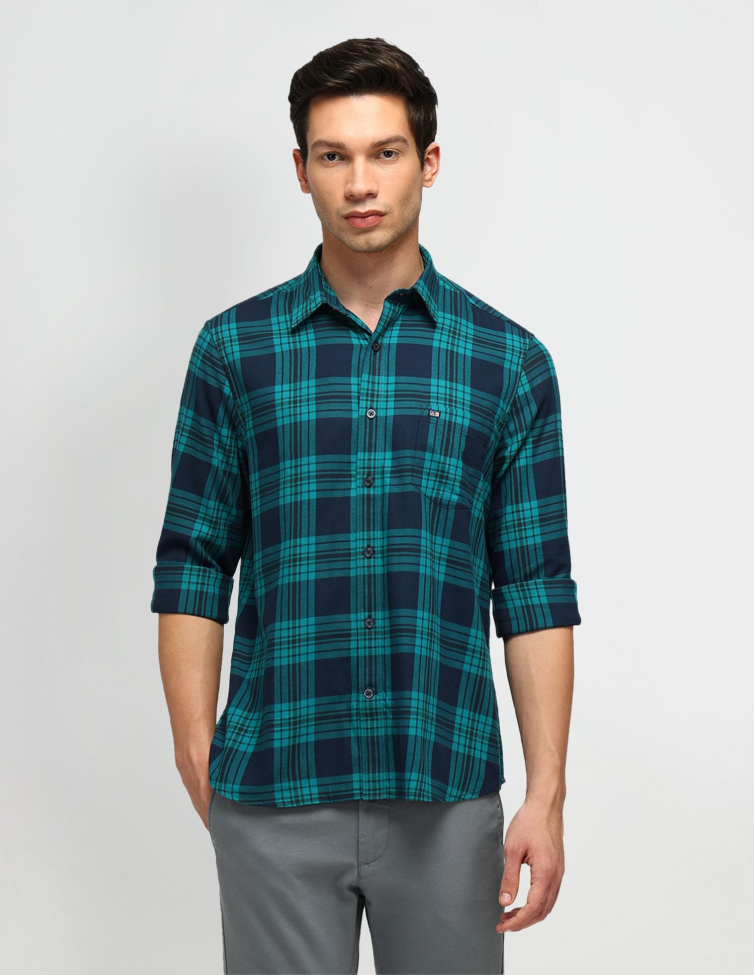 Arrow Sport Twill Tartan Checked Shirt