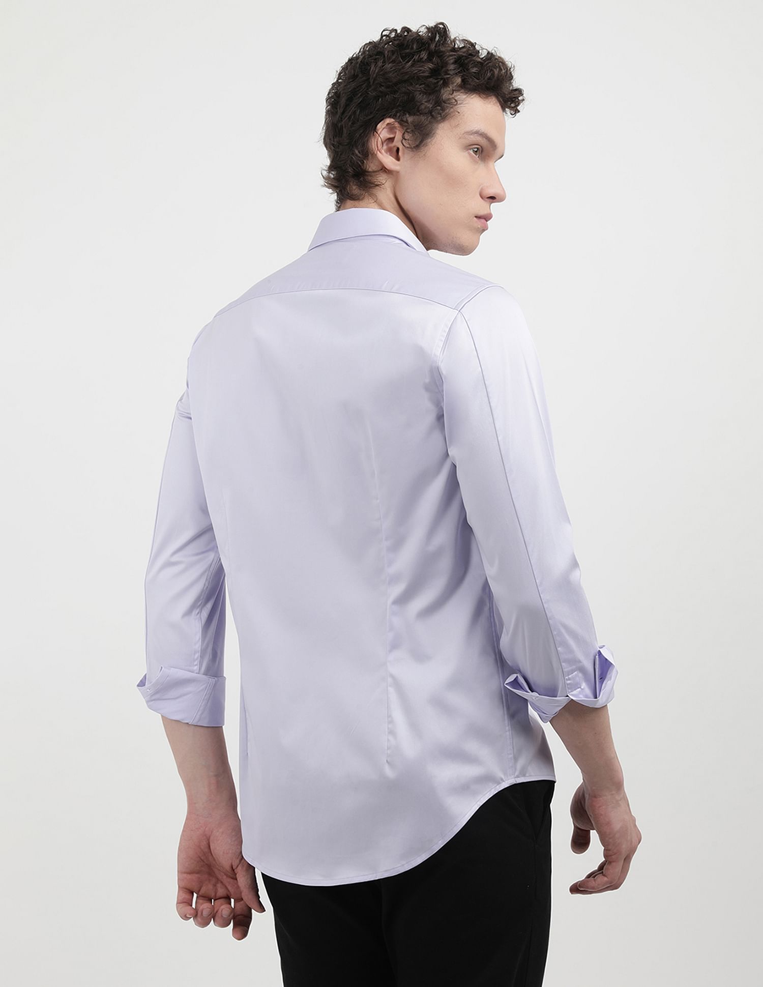 Calvin Klein Jeans Stretch Satin Slim Fit Shirt