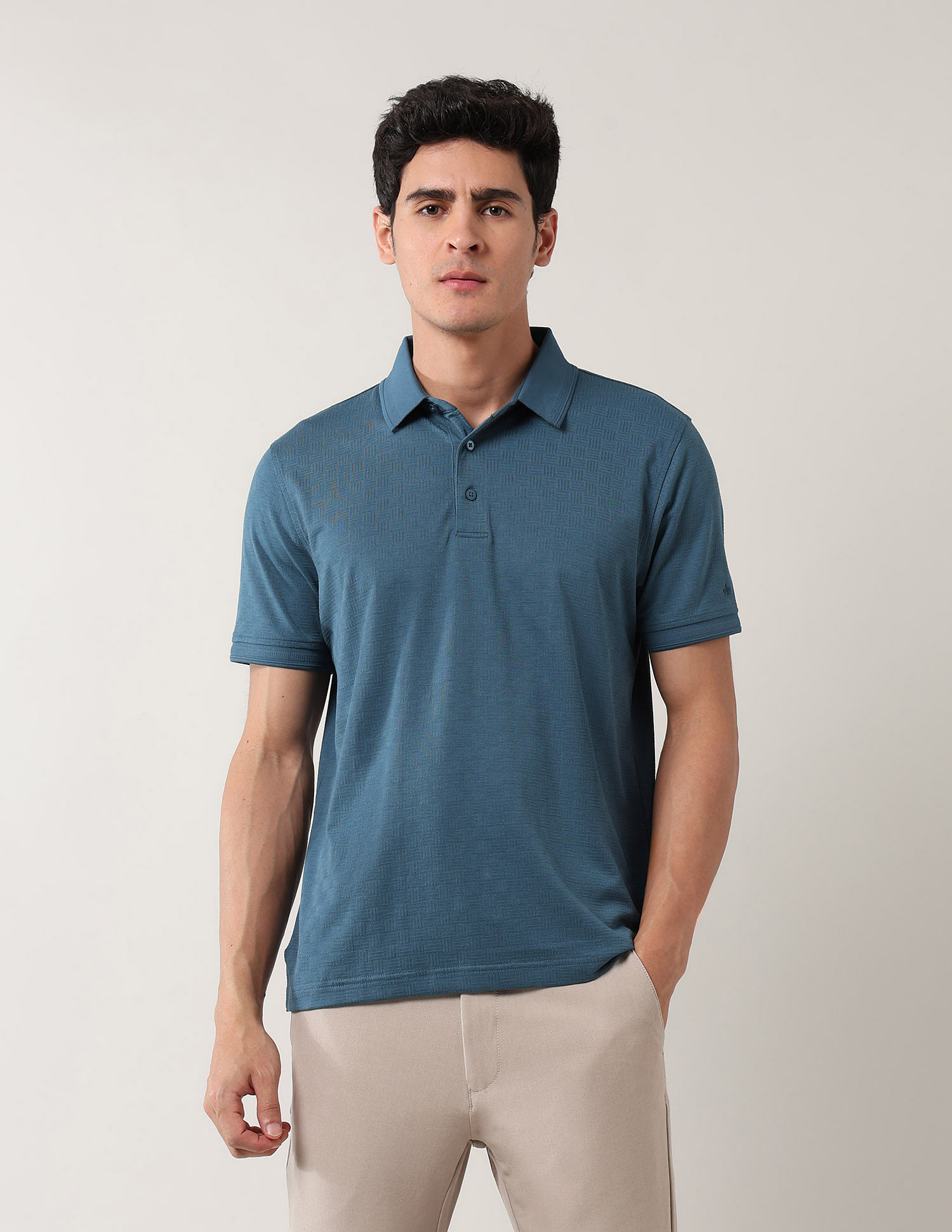 Arrow Solid Pure Cotton Polo Shirt