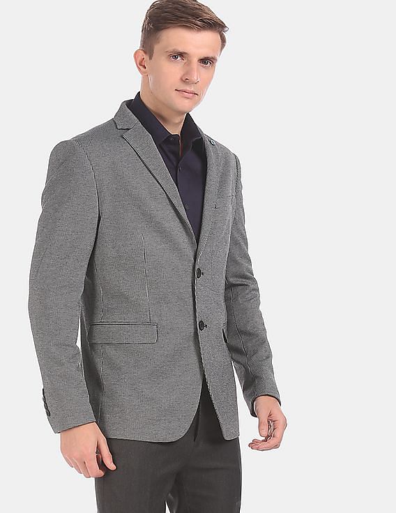 Buy Arrow Tailored Regular Fit Patterned Formal Blazer - NNNOW.com