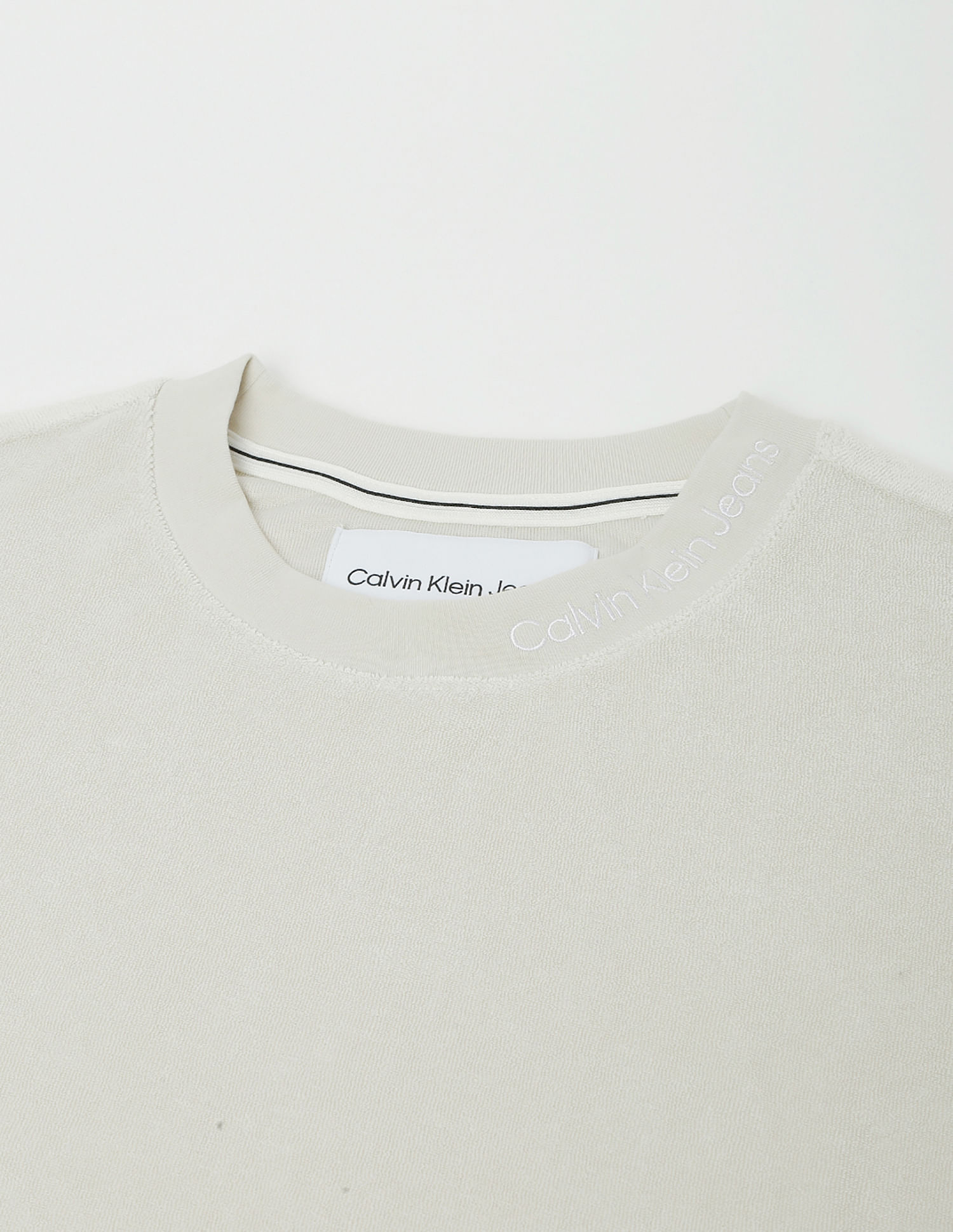 Calvin Klein Crew Neck Towelling Sweatshirt