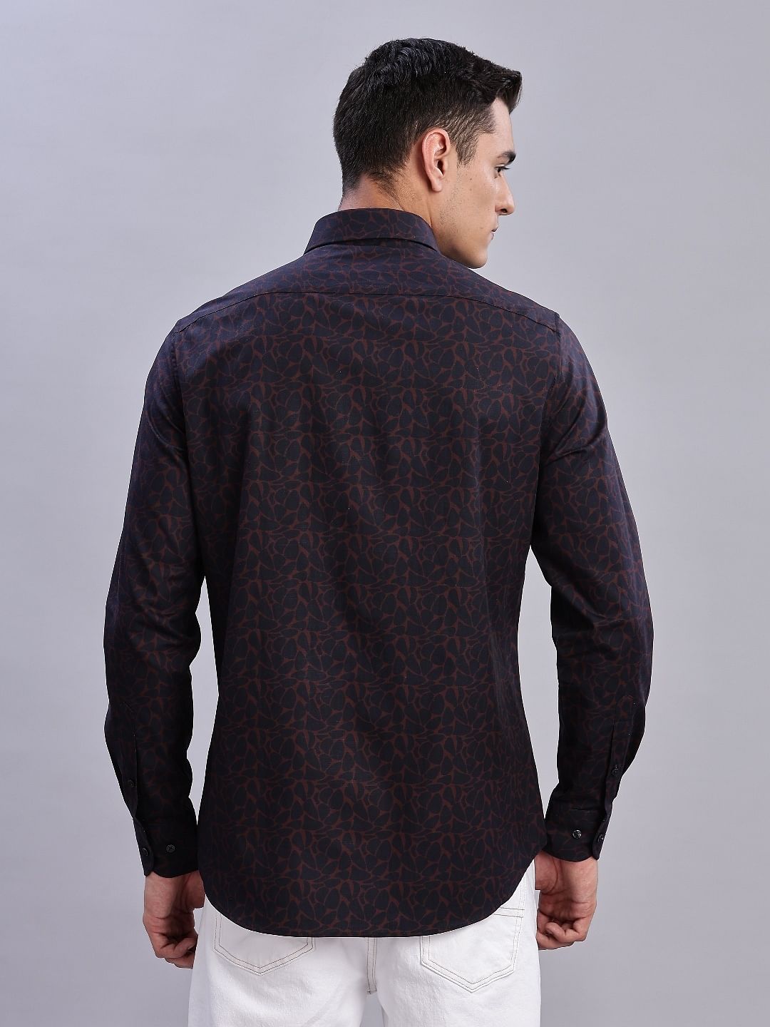 Tommy Hilfiger Printed Regular Fit Plain Woven Shirt