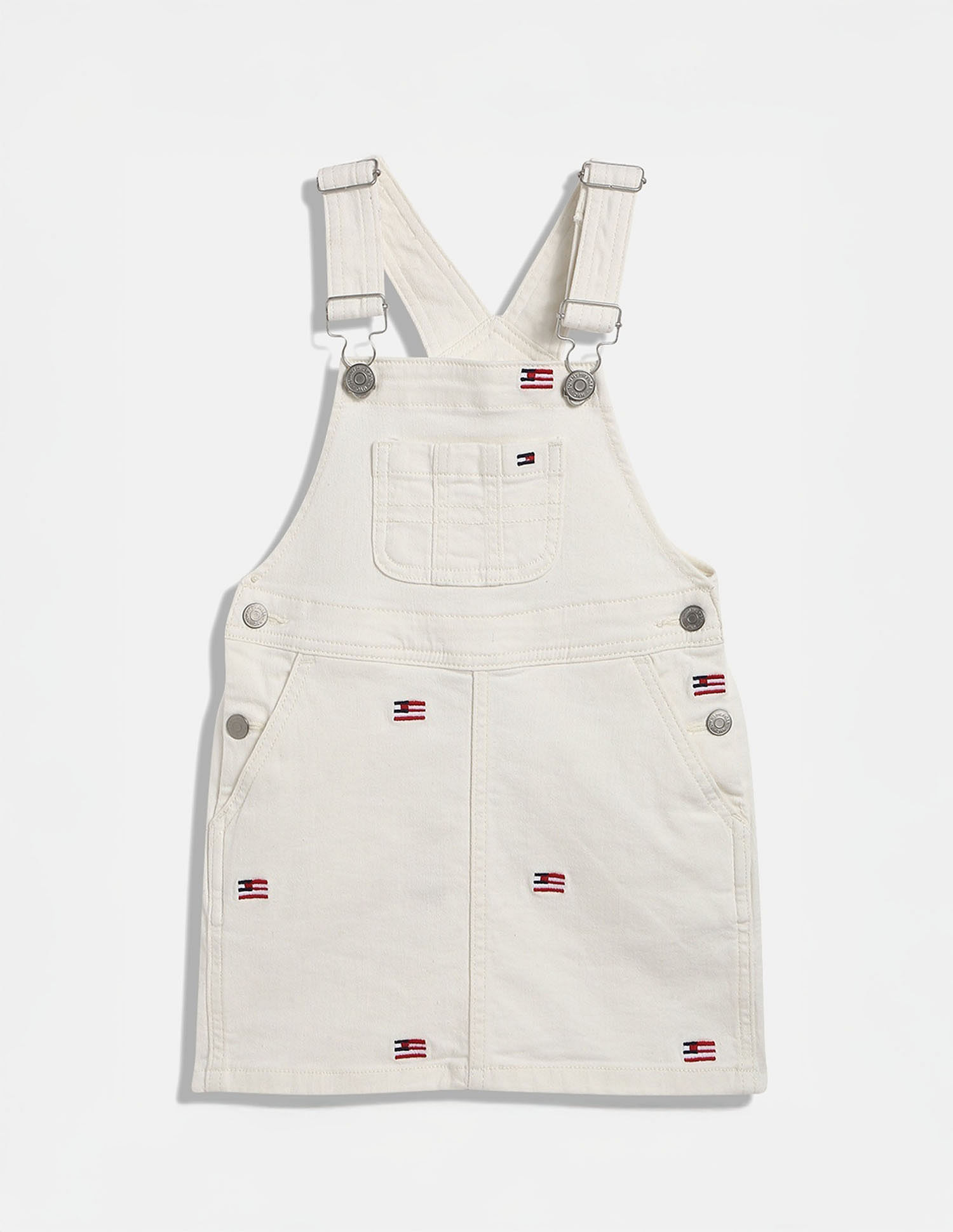 Tommy Hilfiger Kids Girls Printed Regular-Fit Cotton Dresses
