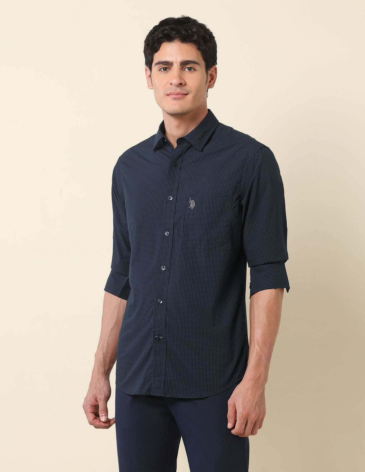 U.S. Polo Assn. Pure Cotton Paisley Printed Shirt