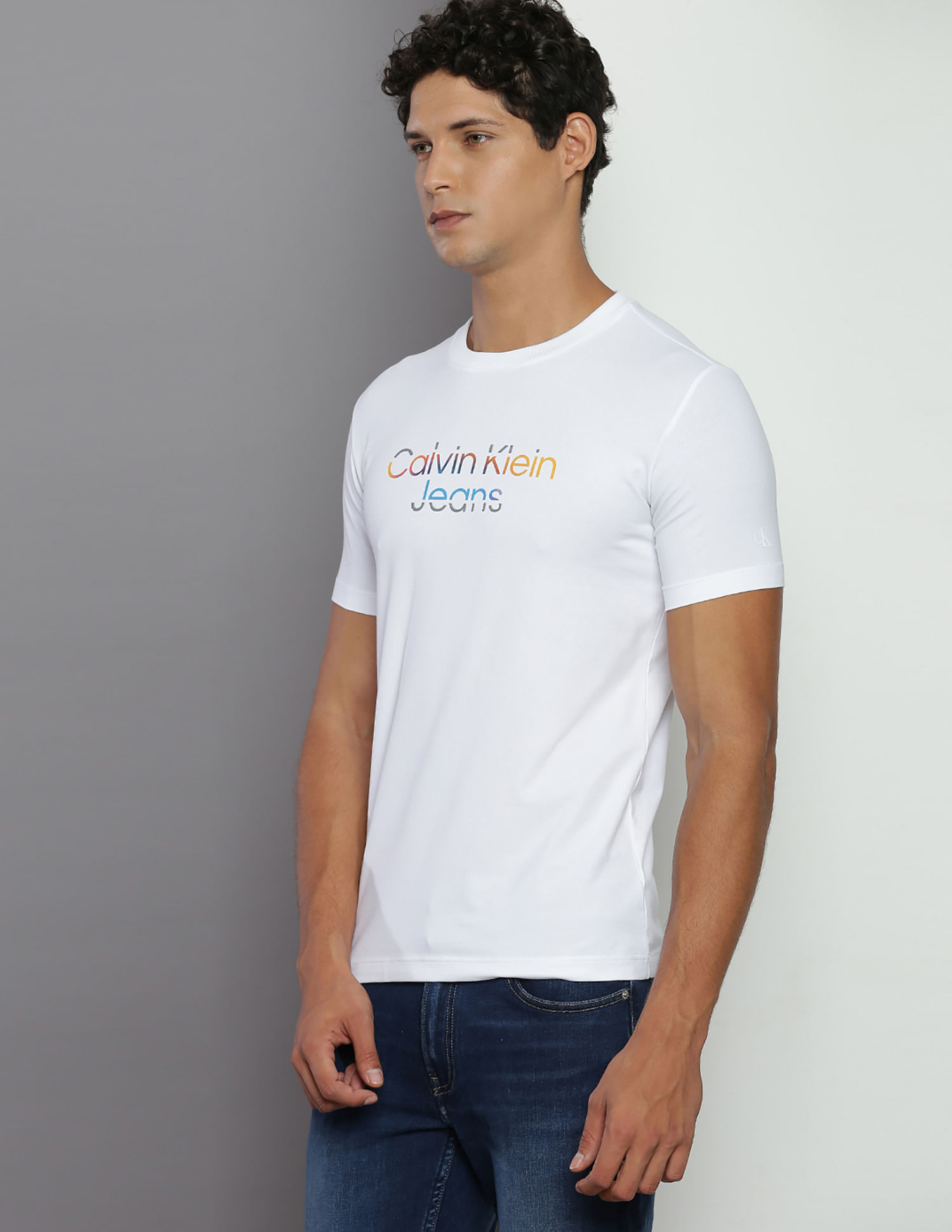 Calvin Klein Brand Print Gradient T-Shirt