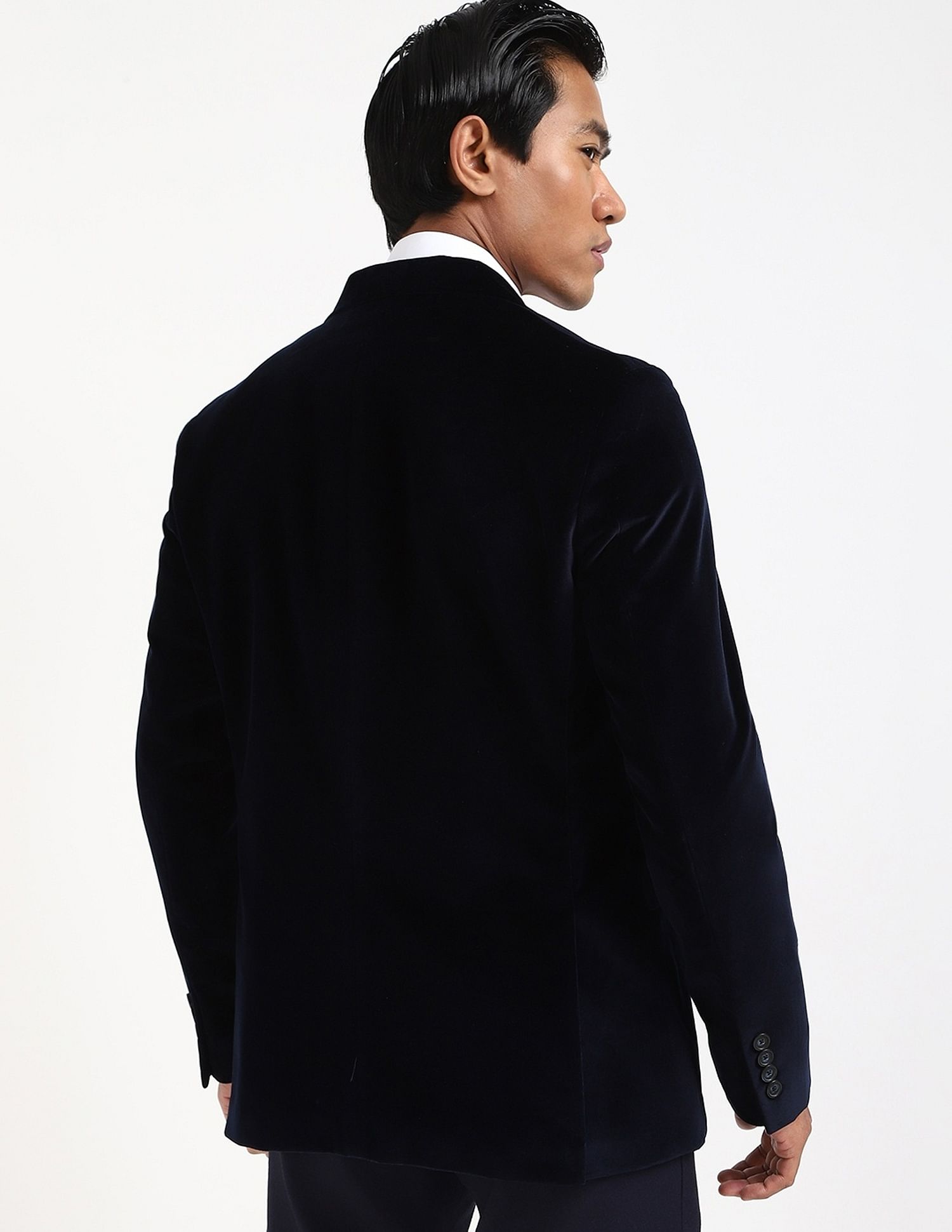 Tommy Hilfiger Solid Regular-Fit Cotton Blazer