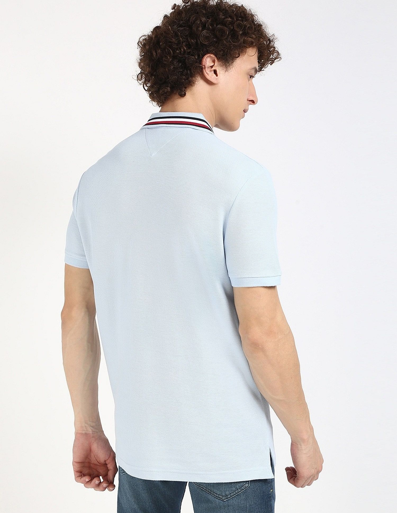 Tommy Hilfiger Solid Regular-Fit Cotton Polo Shirt