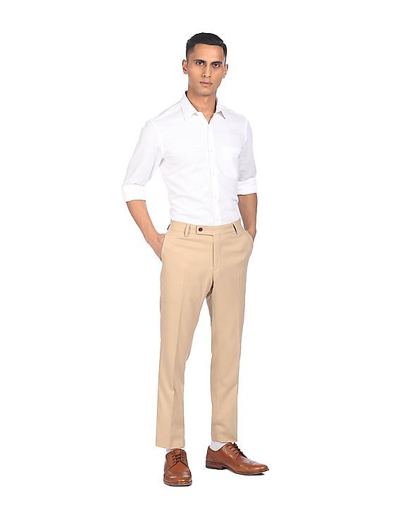 Golden pant sales white shirt