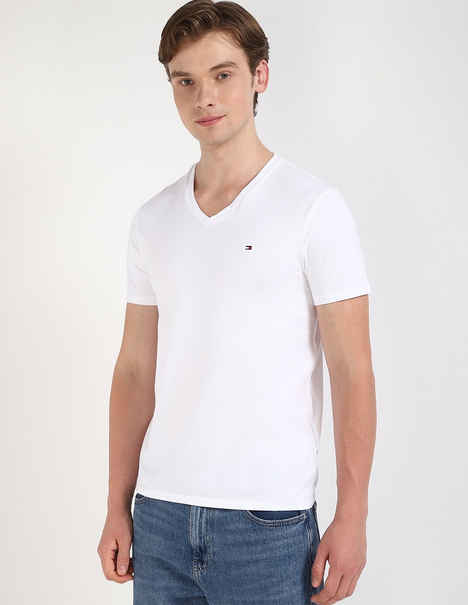 Tommy Hilfiger Solid Regular-Fit Cotton T-Shirt
