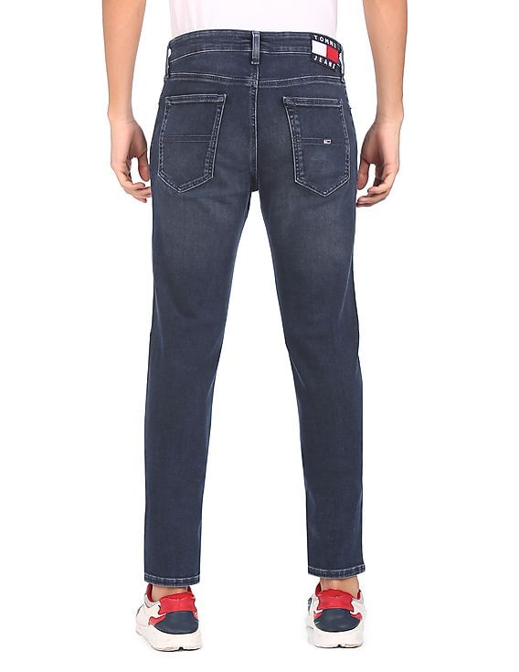 Tommy Hilfiger Men Dark Blue Mid Rise Simon Skinny Fit Jeans