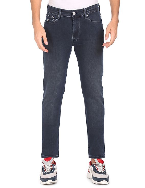 Tommy Hilfiger Men Dark Blue Mid Rise Simon Skinny Fit Jeans